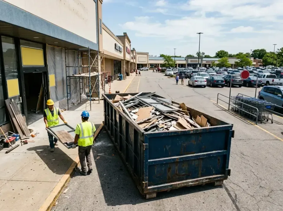retail-store-renovation-debris-003 — frequently asked questions, Roll-off Dumpster Rentals in Grosse Pointe Farms, MI